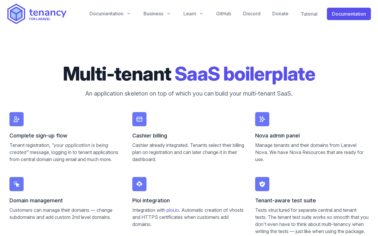 Tenancy for Laravel